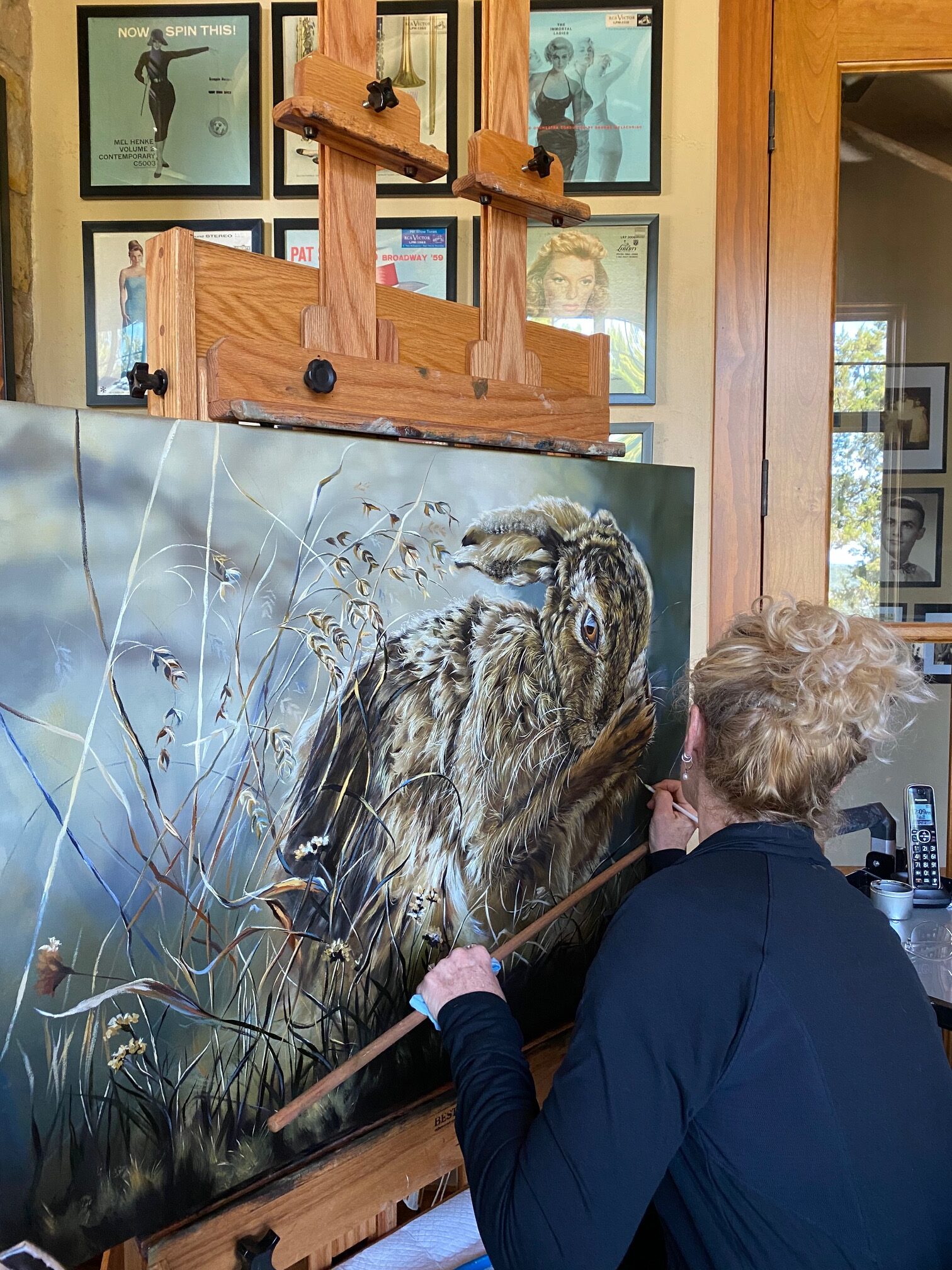 Texas Ranch Journal Feature Artist Lori Spradley Working