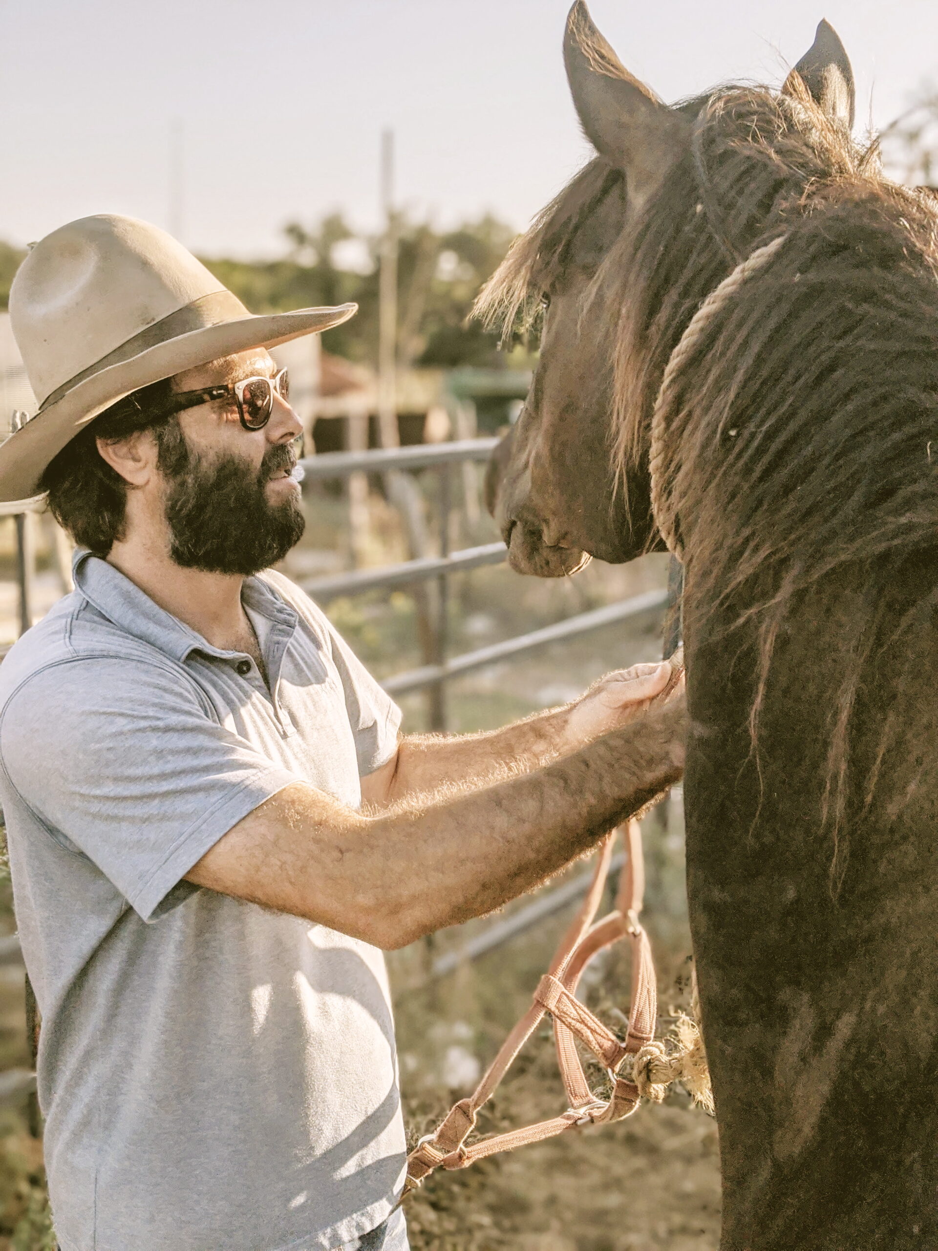 Tyler Beach with horse