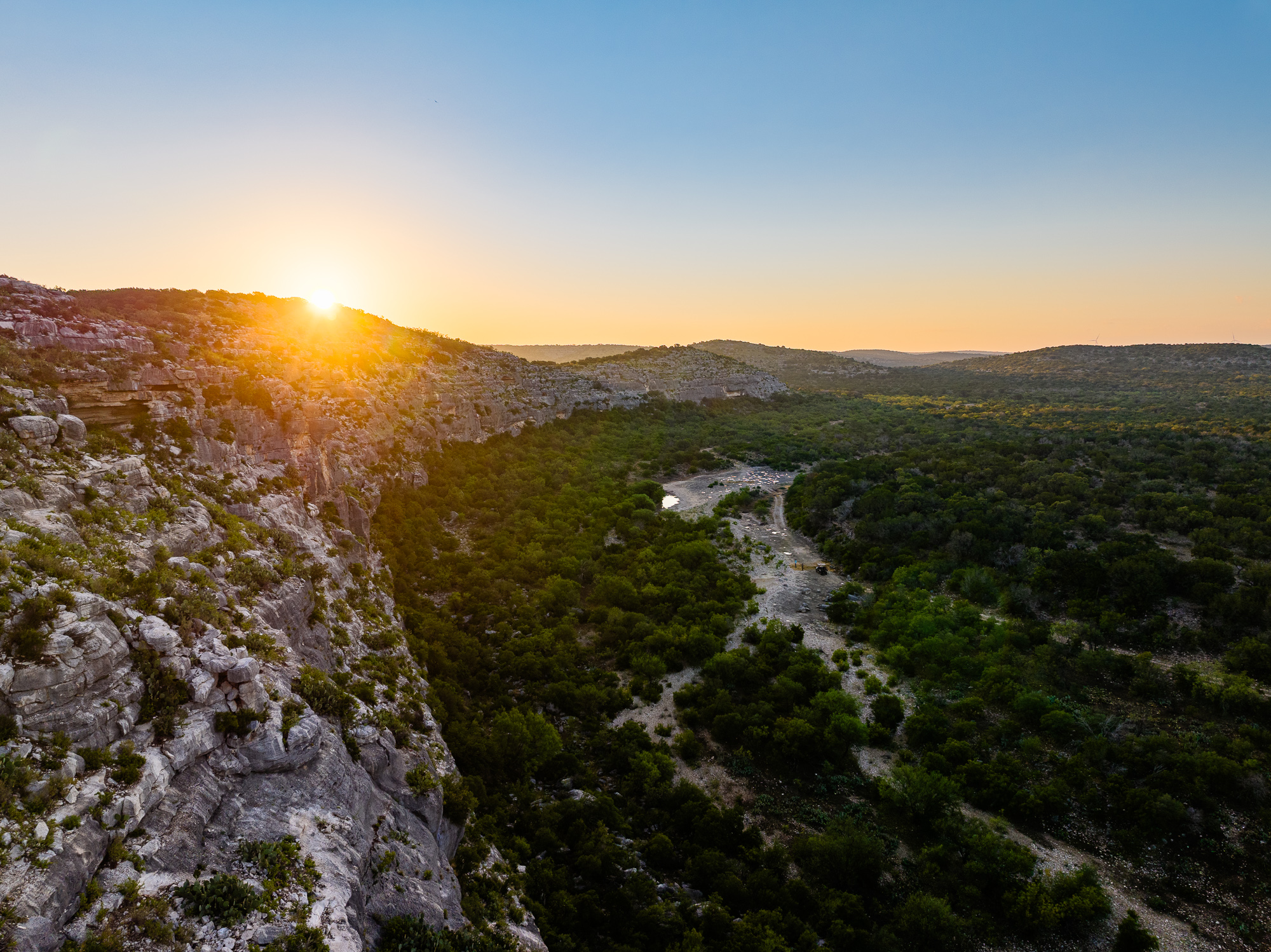Stunning canyon views and rugged terrain on Rodeo Ranch near Lake Amistad in Val Verde County, Texas