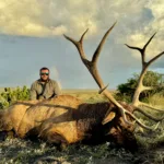Hunting in the Trans-Pecos and the Big Bend Area Dustin Morris Poses with Bull Elk Harvest