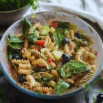 Big Bowl of Fresh & Creamy Herb Pasta Salad